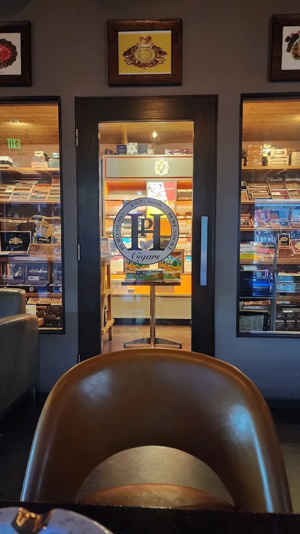 The walk-in humidor at Puro Humo